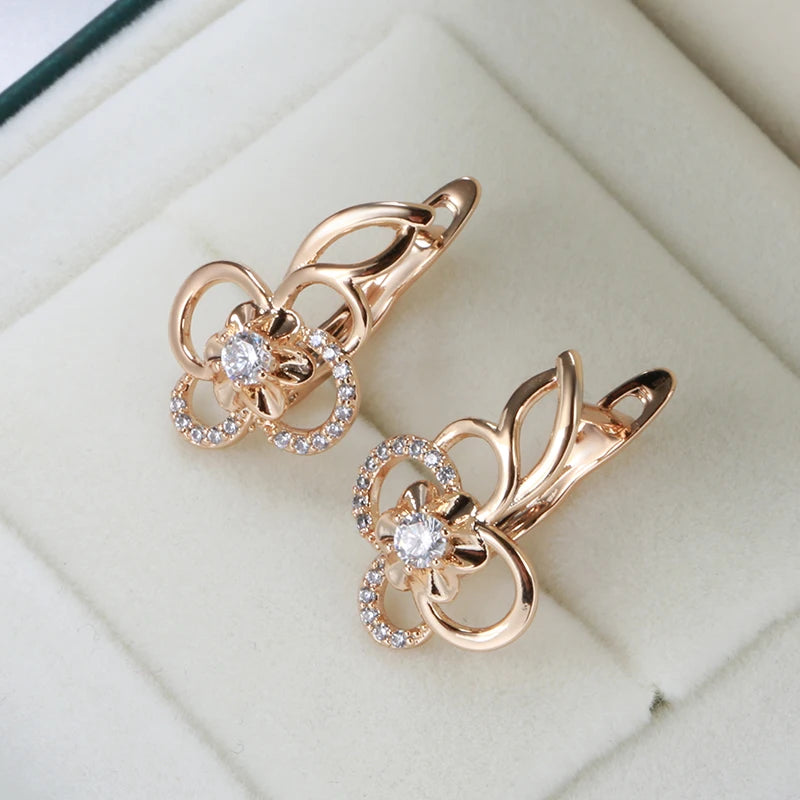 Cute Hollow Flower Drop Earrings