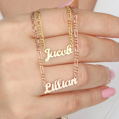 Women's trend necklace custom name