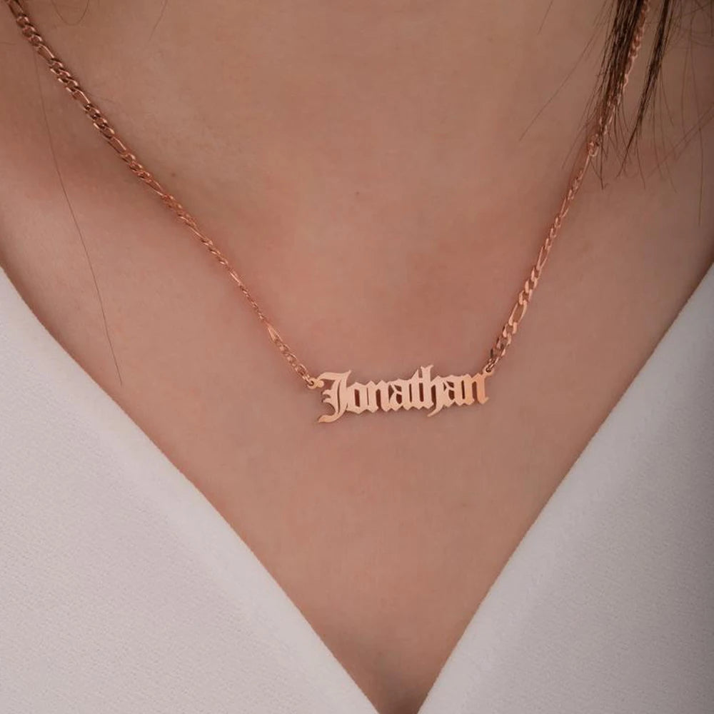 Women's trend necklace custom name