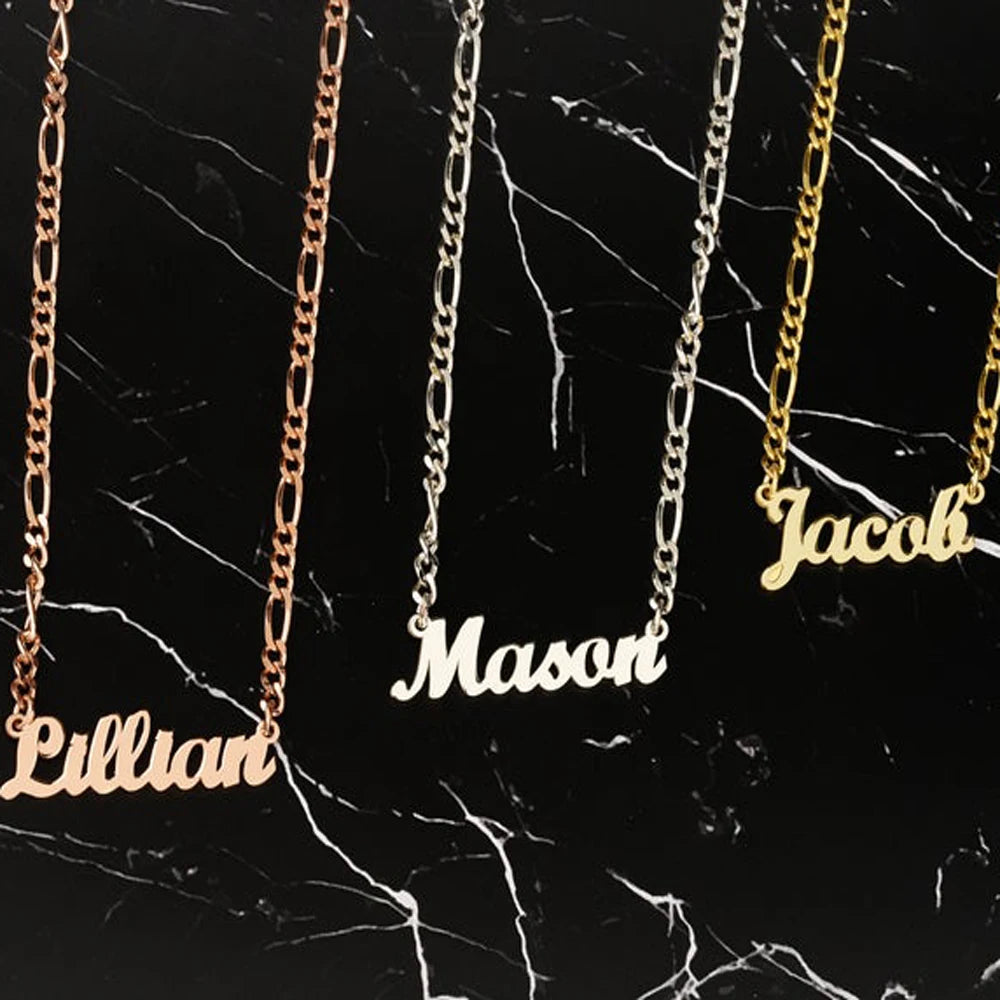 Women's trend necklace custom name