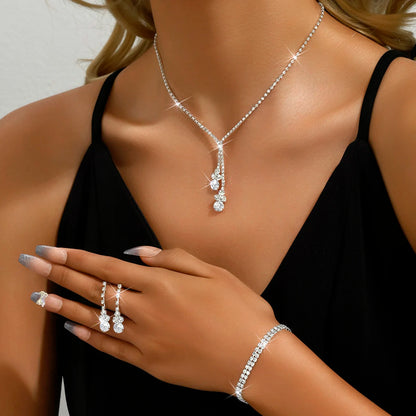 4pcs fashionable women's jewelry sets