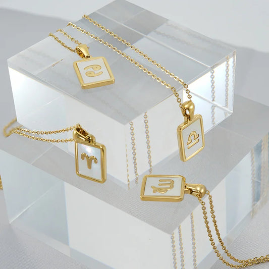 Zodiac Necklace For Women Square