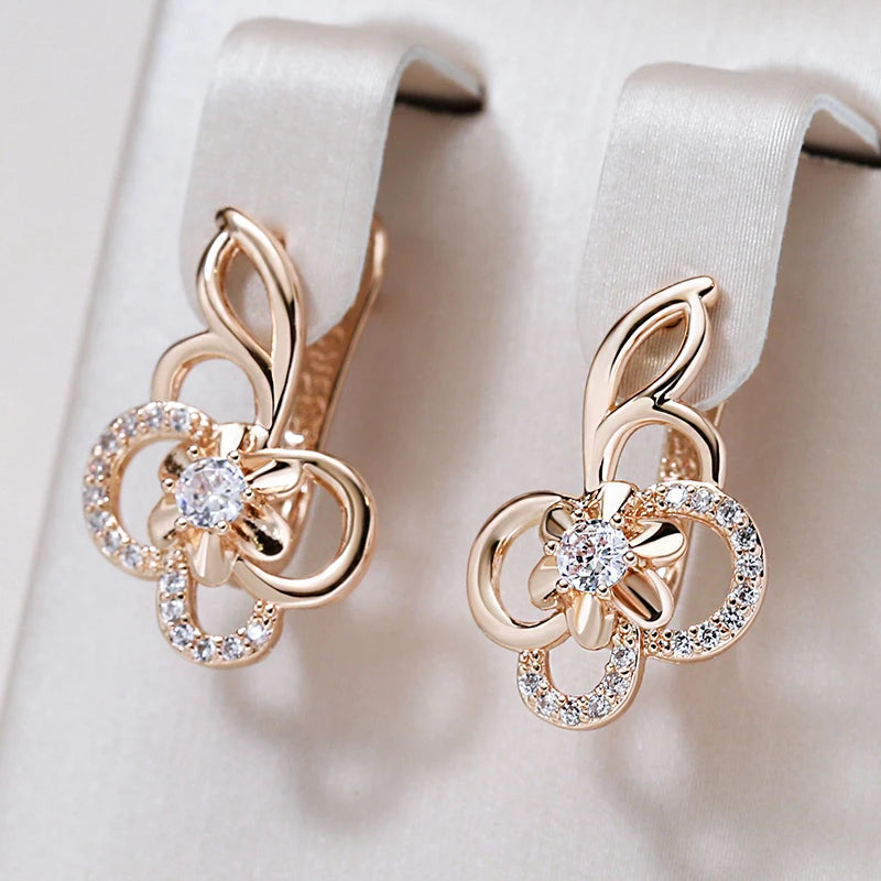 Cute Hollow Flower Drop Earrings