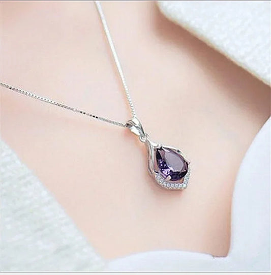 King Temperament Gemstone Jewelry Waterdrop