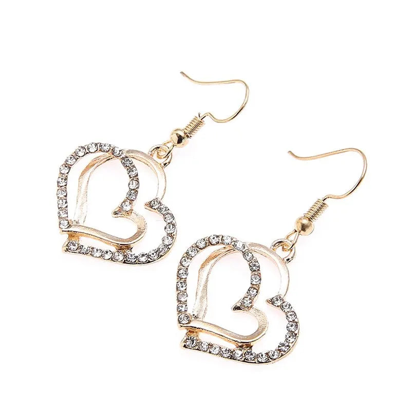 3 Pcs Set Heart Shaped Jewelry Set