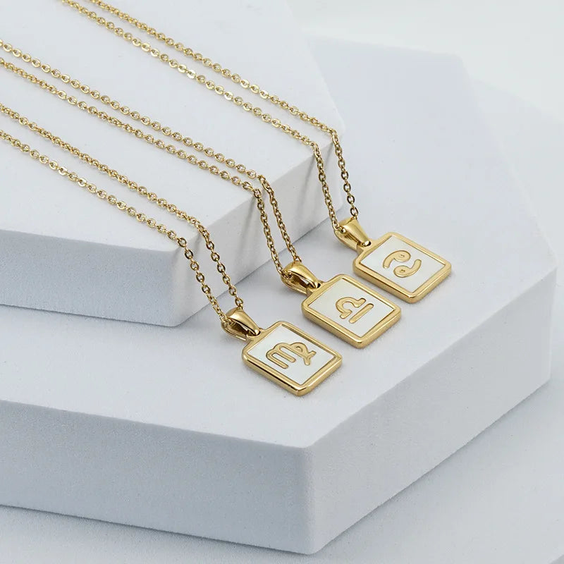 Zodiac Necklace For Women Square