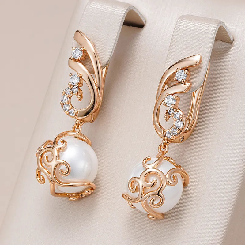 Hot Pearl Long Drop Earrings For Women