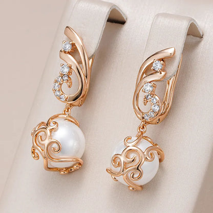 Hot Pearl Long Drop Earrings For Women