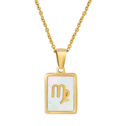 Zodiac Necklace For Women Square