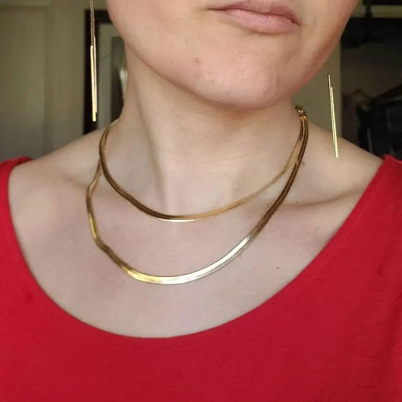 Hot Fashion Flat Snake Choker